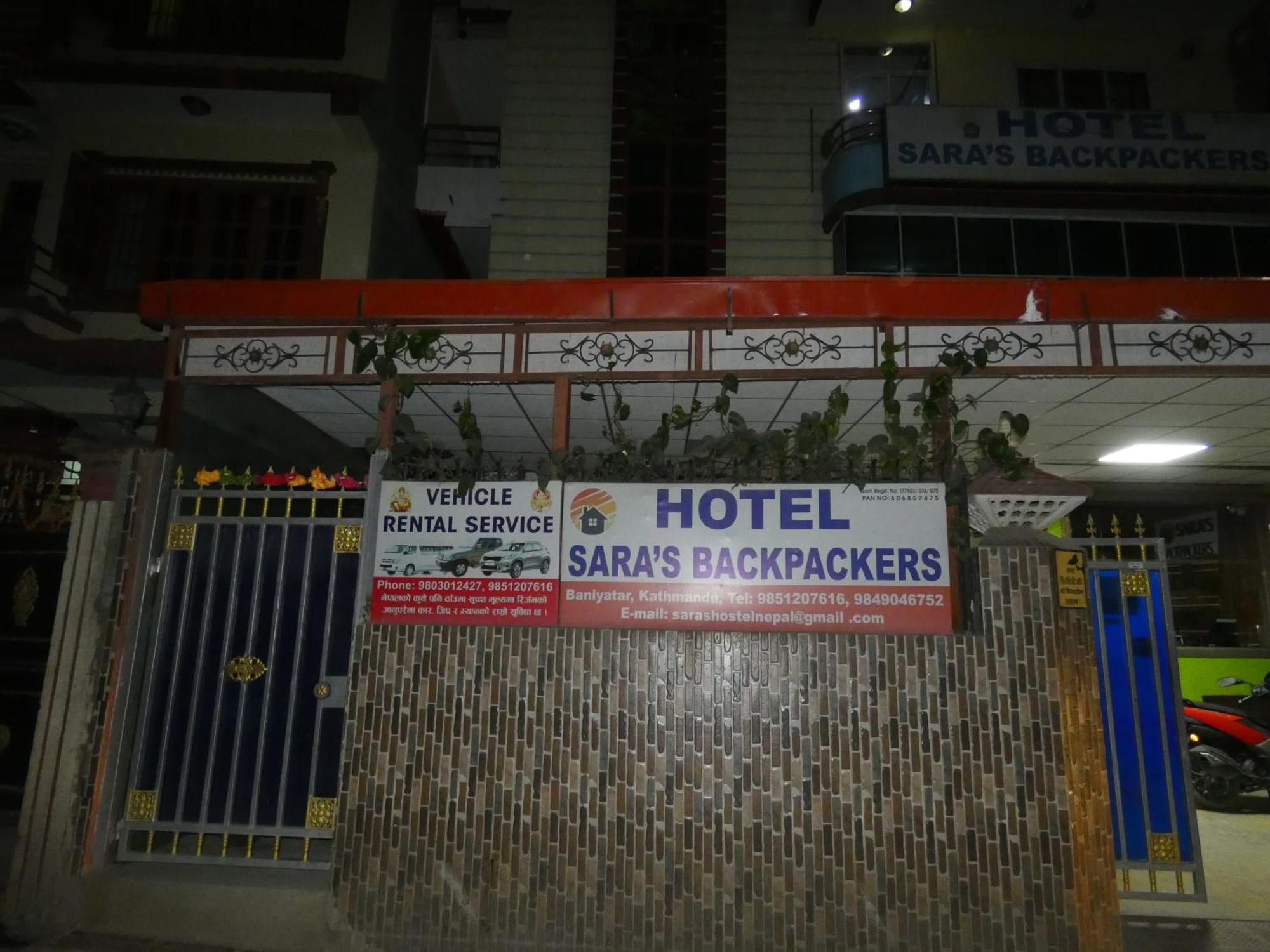 Sara'S Backpackers Hotel Katmandu Eksteriør billede